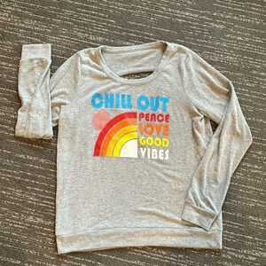 CHASER Nubby “Chill Out” Sweatshirt w/Open Back